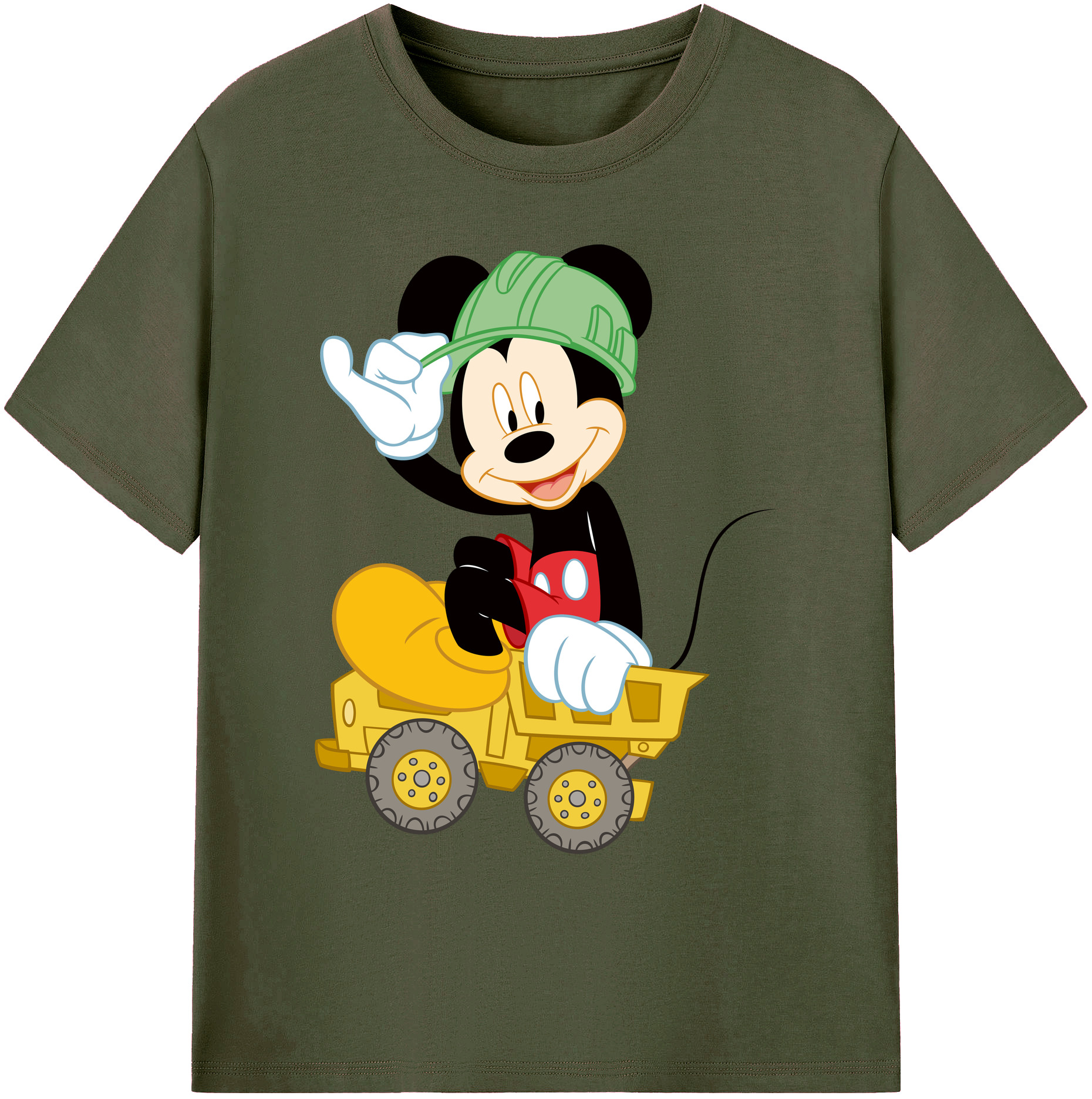 ミッキーマウス Mickey Mouse 綿100％ メンズ半袖Tシャツ｜肌触りやわらか＆通気性